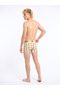 Lazy Animal Patterned Men's Boxer Cotton Lycra Shiny Elastic Boxed Cream - 3