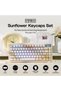 أغطية مفاتيح PBT بتصميم عباد الشمس، 133 مفتاحًا، بتصميم تشيري - 2