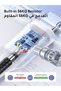 كابل USB A إلى Type C، [3 قطع بطول 2 متر] كابلات شحن سريع 2.4 أمبير، كابل بيانات من النايلون لأجهزة آيفون - 5