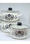 18-20-22 cm 2-3-4 Liter Enamel Pot Set - 3