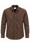 Report Long Sleeve Slim Fit Men's Suede Shirt - 7784