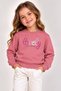 Girl's Sweatshirt Lovely Printed Crew Neck 100% Cotton