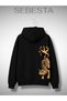 New Season Printed 3 Yarn Cotton Hooded Sweatshirt - 2