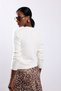 Ecru Crew Neck Cashmere Sweater - 6