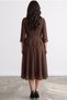 Women's Lace Detailed Chiffon Skirted Crepe Midi Evening Dress 36-50 Size 2840 - 3