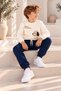 Boys' 3-Ply Shardoon Sweatshirt Tracksuit Set (Top and Bottom) Ages 3-10 - 2