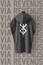 Berserk Front and Back Printed Zero Sleeve Hooded 100% Cotton Sports Tshirt