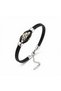 💎   Premium Shiny and Stylish Dalmatian Natural Stone Steel Adjustable Leather Men's Bracelet 31832B14D10-23Cm - 5