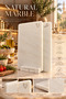 White 2-Piece Marble Cutting Board with Stand (Chicken, Vegetable Figures) - 2