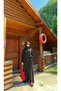 Women's Stone Detailed Collar Buttoned Oversize Double Suit Tunic with Chest Pockets and Trousers