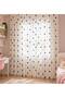Children's Room Tulle Curtain with Linen Background and Colorful Pompoms – Pleated, Black and Yellow Decorative Tulle - 3