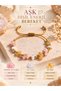 Pink Quartz Moonstone Citrine Real Natural Stone Ladder Closure Adjustable Design Bracelet - 4