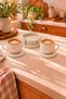 Decorative Concrete Beige Color 4 Piece Coaster Set with Stand Bohemian Style Coasters - 7
