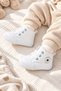 White Lace-Up Star Emblem Soft Sole Baby Boy Sports Booties Shoes (4-12 Months / 18-19 Number) - L-263 - 4