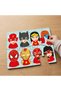 24 Piece Wooden Children's Puzzle with Super Little Heroes Design