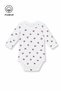 Text Printed 7 Piece Newborn Hospital Discharge Set Baby Girl Blanket Baby Bodysuit Set - 3