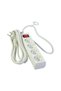 Electrical extension cord 4 Schuko sockets with switch