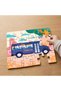 24 Piece Wooden Children's Puzzle with Design in School Bus for Kids