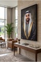 Premium Canvas Print Wall Art: H.H. Sheikh Mohamed bin Zayed Artistic Portrait – 60x90 Gallery Wrapped - 2