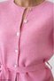 Women's Short Sleeve Belted Detailed Buttoned Knitwear Cardigan - 3