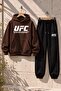 New Season 3 Threaded Compact Combed Cotton Fabric Kangaroo Pocket Sweatpants - 2-Piece Top and Bottom Set