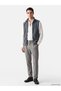 Gray Stand Collar Men's Fleece Vest - 2