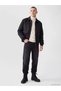 Black Relax Fit Men's Puffer Jacket - 2