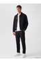 Black Relax Fit Shirt Collar Men's Jacket - 2