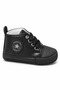 Black Lace-Up Star Emblem Soft Sole Baby Boy Sports Booties (4-12 Months / 18-19 Number) - L-263 - 7