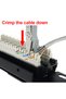 Wire Stripping Strippe RJ11 RJ45 LAN Telecom Phone Cable Punch Down Network Tool Kit Crimping Punch - 2
