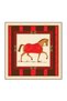 Set of 4 Vintage Horse Figured & Ethnic Patterned Women's Scarves Autumn Winter Hair & Neck Scarves - 2
