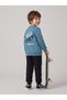 Boy's 3 Thread Skateboard Printed Top and Bottom Set - 2