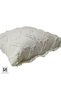 Single Fringed Cushion Cover _Double-Sided Luxury Double-Line Cushion Cover_Decorative Pom-Pom Square Cushion 41X41 White - 5