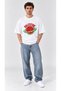 Palestine Watermelon Printed Oversize T-Shirt Unisex Palestine Graphic T-Shirt Black White - 3