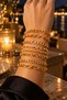 Steel 8-Piece Women's Bracelet Combination Gold Color - 3