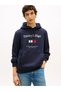 Men's Brand Logo Sweatshirt in Navy Blue, Suitable for Daily Use