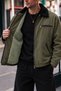 Men's Fur Lined Gabardine Coat - 4
