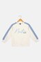 Kids Boy Graphic Print Long Sleeve Sweatshirt, Light Beige - 3