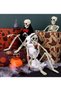 16" Skeleton Couple Decorations, Scary Skeleton Bride and Groom Full Body Realistic Human Bones with Posable Joints Plastic Skeleton(Bride) - 4
