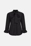 Sleeveless Shirt with Volanded Cuffs - 7