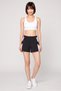 Women Slim Fit Training Shorts, Black - 2