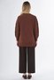 Embroidered Appliqué Knitwear Tunic Brown - 5