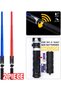 Light Up Sabers for Kids, 2-in-1 Dual Light Sword, Expandable Light Swords Set for Adult Kids Cosplay, Dress Up Party, Metroid and Warrior
