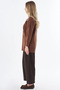 Embroidered Appliqué Knitwear Tunic Brown - 4