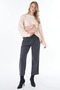 Zero Collar Knitwear Sweater Powder - 2