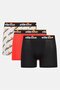 Men 3 Pieces Brand Logo Boxers, Multicolor