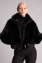 Balloon Fit Zippered Faux Fur Jacket (26 Wn) - 3