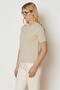 Short Sleeve Tricot Sweater 46969 - 2
