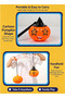 Cute Funny Face Light-Up Handheld Pumpkin Lantern, Kids Party Sound & Light Lantern, Festive Children's Toy Decoration - 3
