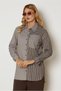 Striped Shirt Collar Tunic 47007 - 2